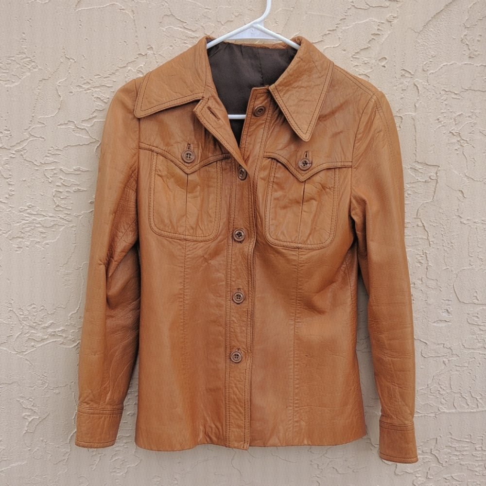 Classic Tan Leather Jacket